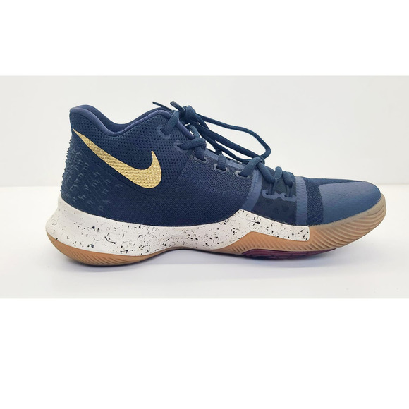 Nike Kyrie 3 EP Obsidian Irving Gold 852396-400 Basketball Shoes Men's 8 - Picture 5 of 9